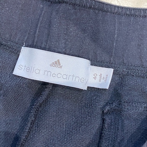 stella mccartney adidas grey cotton shorts sz 40 - Picture 3 of 5